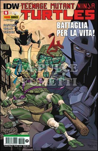 PANINI NINJA #     9 - TEENAGE MUTANT NINJA TURTLES 9